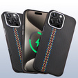 Carcasa pentru iPhone 15 Pro Max, Carbon Fiber MagSafe, negru