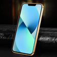 Huse pentru iPhone 13, Cowhide Leather, albastru