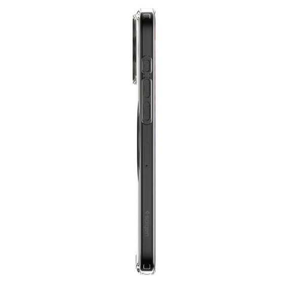Carcasă MagSafe Spigen pentru iPhone 16 Pro Max, Ultra Hybrid, transparent / alb + 9H Tempered Glass