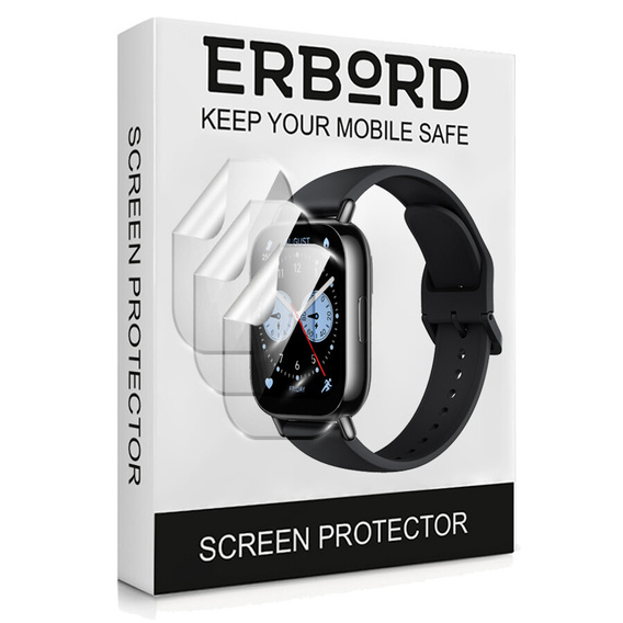 3x ERBORD Hydrogel Foil pentru Xiaomi Redmi Watch 5 Lite