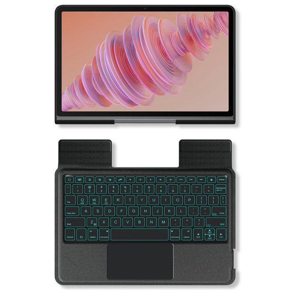 Carcasă + tastatură Lenovo Tab Plus, negru