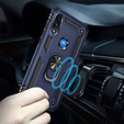 Husă blindată pentru Motorola Moto E7 Power / E7i Power, Nox Case Ring, albastru închis