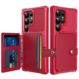 Husa pentru Samsung Galaxy S25 Ultra, Card Holder Kickstand, negru