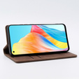 Husă pentru Oppo A78 4G, ERBORD Vintage, portofel cu clapetă, cafea