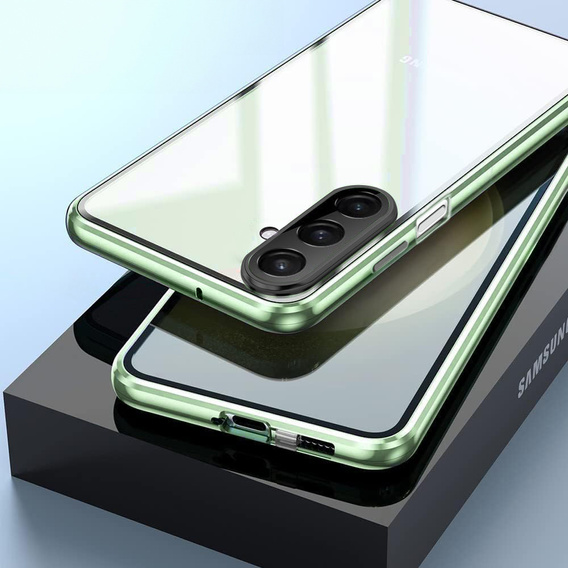 Husa pentru Samsung Galaxy A26, Magnetic Dual Glass, verde