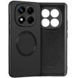 Huse pentru Xiaomi Redmi Note 14 Pro 5G, Leather Hybrid MagSafe, negru