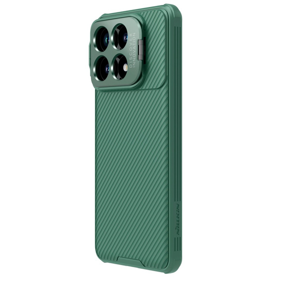 Husa pentru Xiaomi Poco F6 Pro, blindată Nillkin, CamShield Prop, verde