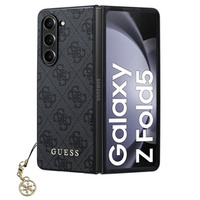 GUESS Huse pentru Samsung Galaxy Z Fold 5, 4G Charms Collection Hardcase, gri