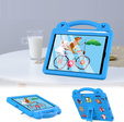 Husă pentru copii pentru iPad 9.7" 2018/2017 (6/5 gen.) / Pro 9.7" 2016, Cute Patterns, cu suport, albastru