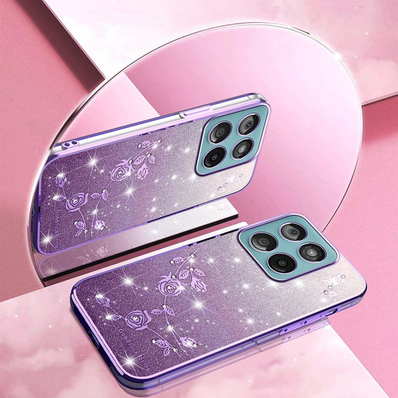 Husă Glitter Flower pentru Motorola Edge 70