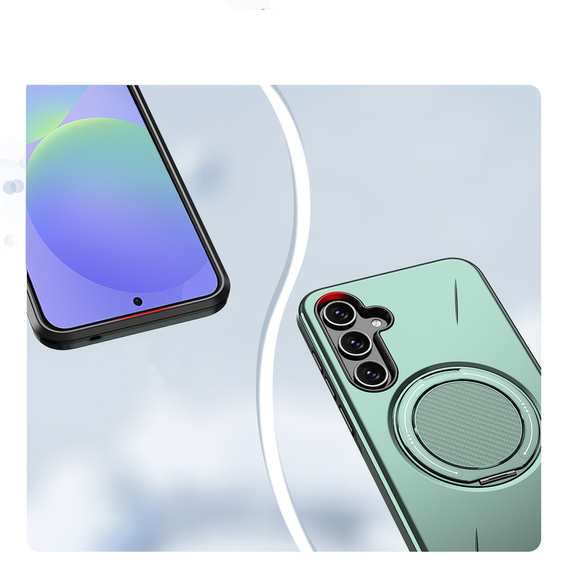 Husă MagSafe cu suport pentru Samsung Galaxy A37 5G, verde