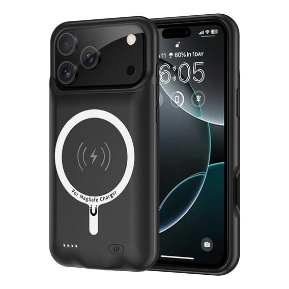 Carcasă baterie MagSafe pentru iPhone 17 Pro Max, 6000 mAh