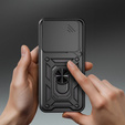 Husă blindată pentru Honor 400 Pro 5G, CamShield Slide, negru