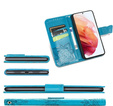 Cu clapetă pentru Oppo Reno 12 Pro, Butterfly, albastru