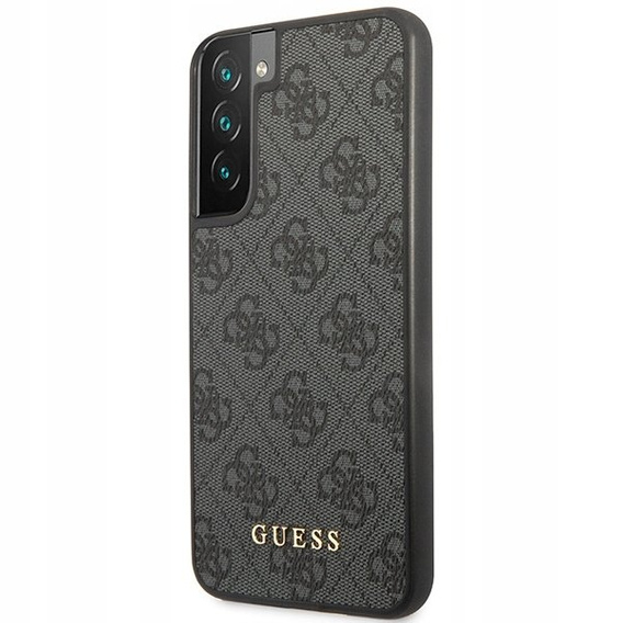 GUESS Huse pentru Samsung Galaxy S23, 4G Metal Gold Logo, gri