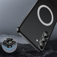 Carcasă de protecție pentru camera foto pentru Samsung Galaxy S23 Plus, CamShield MagSafe, transparent / negru
