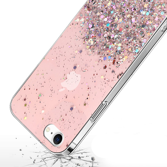 Huse pentru iPhone 7/8/SE 2020/SE 2022, Glittery, roz