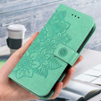Cu clapetă pentru Xiaomi Redmi Note 12 5G / POCO X5 5G, Mandala Flower, verde