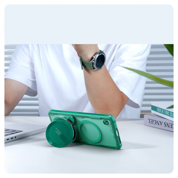 Carcasă pentru Xiaomi 15 Ultra, carcasă blindată Nillkin, Icelade Prop, pentru Magsafe, verde