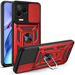 Husă blindată pentru Infinix Note 12 2023, CamShield Slide, roșu