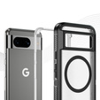 Carcasă cu ramă pentru Google Pixel 8, pentru MagSafe, transparent / negru