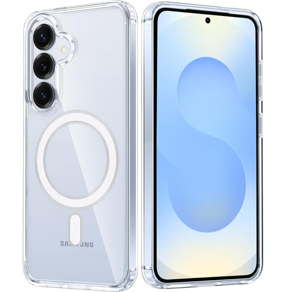 Husă pentru Samsung Galaxy S25+ Plus, Fusion Hybrid Case, pentru MagSafe, transparentă + Sticlă pentru ecran