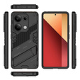 Husa pentru Xiaomi Redmi Note 13 Pro 4G / Xiaomi Redmi Note 14S / Xiaomi Poco M6 Pro 4G, Military kickstand, negru
