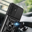 Carcasă blindată pentru Samsung Galaxy A26, CamShield Slide, negru + sticlă călită 9H