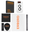 2x ERBORD OPTIK Pro sticlă călită pentru iPhone 16 / 16 Plus camera foto, negru