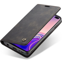 Husa CASEME pentru Samsung Galaxy S10, Leather Wallet Case, negru