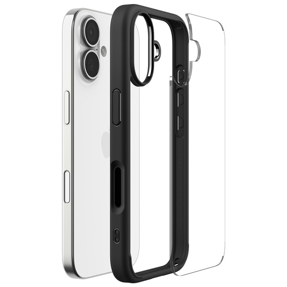 Carcasă Spigen Ultra Hybrid pentru iPhone 17, negru mat