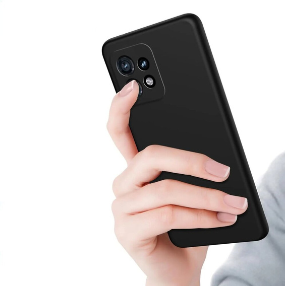 Caz subțire pentru Motorola Edge 50 Pro, Slim, negru