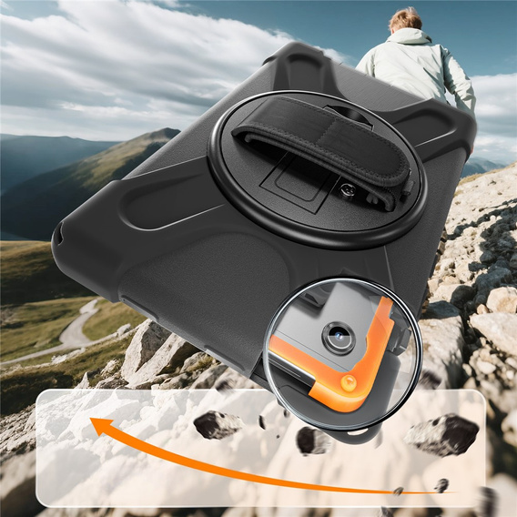 Husă blindată cu suport și curea de umăr pentru Samsung Galaxy Tab A11