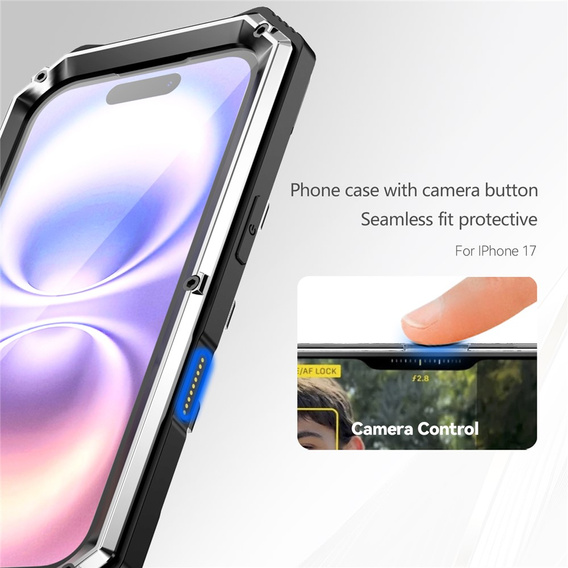 Carcasă blindată R-JUST cu suport pentru iPhone 17