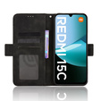 Cu clapetă pentru Xiaomi Redmi 15C 4G/LTE, Card Slot, negru