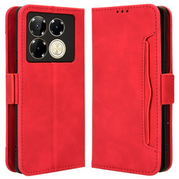 Cu clapetă pentru Infinix Note 40 Pro, Card Slot, roșu