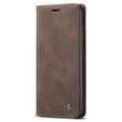 Husa CASEME pentru Samsung Galaxy S20 FE, Leather Wallet Case, maro