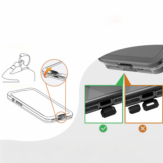 Husă pentru iPhone Air, impermeabilă IP68, SHELLBOX MagSafe, negru