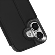 Husă Dux Ducis pentru iPhone 17, Skin Pro, cu clapetă, cu slot pentru carduri, negru