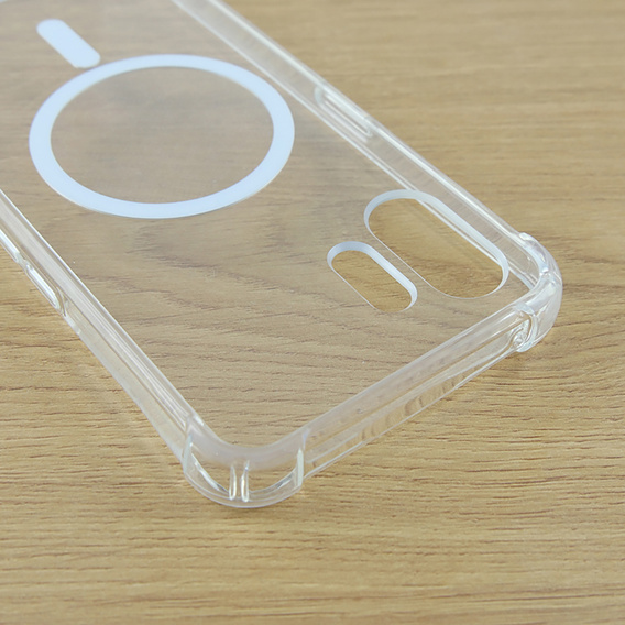 Husă pentru Nothing Phone 2, Fusion Hybrid Case, pentru MagSafe, transparentă