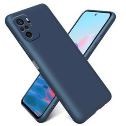 Husa pentru Xiaomi Redmi Note 10 / 10S, Silicone Lite, albastru închis
