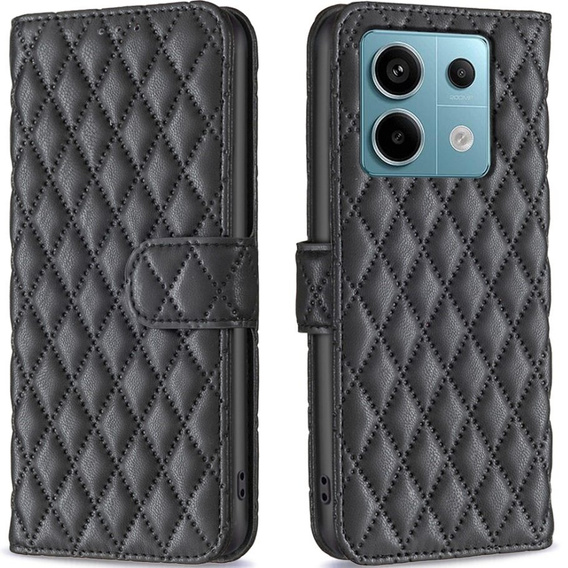 Cu clapetă pentru Xiaomi Redmi Note 13 Pro 5G, Wallet, BINFEN COLOR, negru