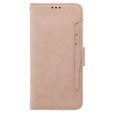 Cu clapetă pentru Oppo A38 4G / Oppo A18 4G, Card Slot, roz