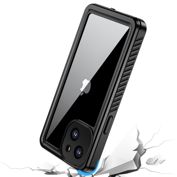 Husă impermeabilă IP68 pentru iPhone 13 mini, negru
