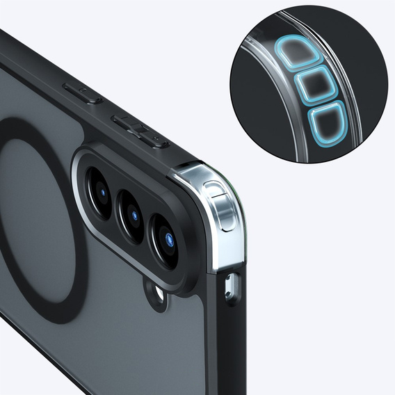 Husă Fusion Hybrid MagSafe pentru Samsung Galaxy A57 5G, negru