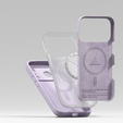 Carcasă Ringke pentru iPhone 17 Pro Max, Silicone Magnetic MagSafe, Violet deschis