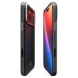 Carcasă Spigen Enzo Aramid MagSafe pentru iPhone 17 Pro, negru carbon / argintiu