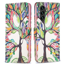 Cu clapetă pentru Samsung Galaxy A35 5G, Wallet, Tree of Life