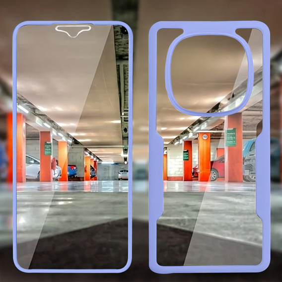 Carcasă pentru Xiaomi Redmi Note 14 Pro 5G, Shockproof, cu folie, violet