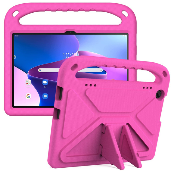 Husă pentru copii pentru Lenovo Tab M10 10.1 Gen 3, husă pentru copii cu mâner, roz